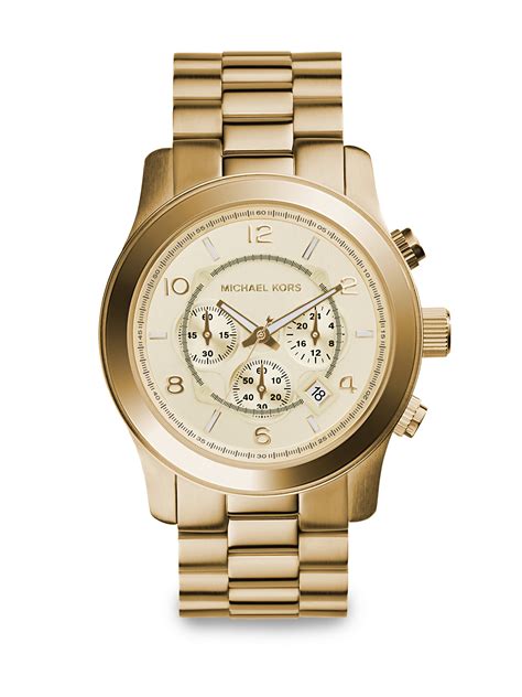 michael kors runway watch 38mm|Michael Kors oversized watch.